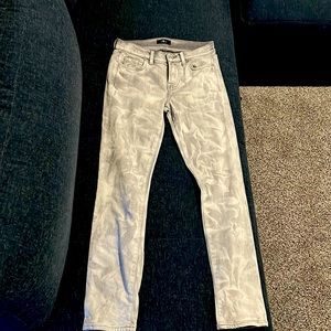 7 For All Mankind The Ankle Skinny grey and white size 26